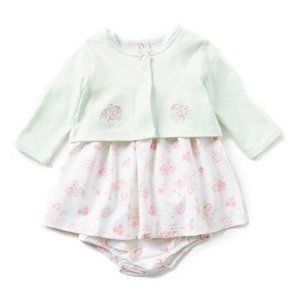 Little Me Floral Dress Set 3PC